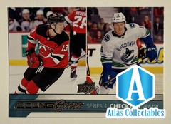 2017-18 Upper Deck Young Guns Hischier Boeser #250 Checklist Canucks Devil